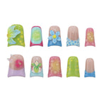 Cute 3D Colorful Butterfly Press On Nails | Summer Pastel Short Square False Nails
