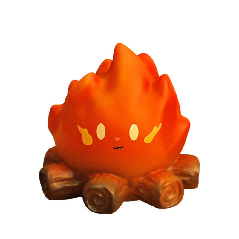 Cartoon Campfire Flame Night Light