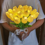LED Tulip Bouquet Table Lamp - Romantic Artificial Flower Night Light