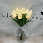 LED Tulip Bouquet Table Lamp - Romantic Artificial Flower Night Light