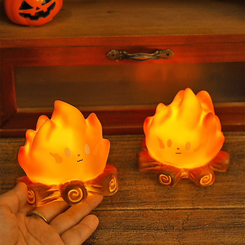 Cartoon Campfire Flame Night Light