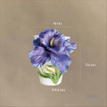 Hand‑Sculpted Purple Iris Flower Ceramic Mug | Artisan 3D Iris Coffee Cup Handmade Decorative Tableware